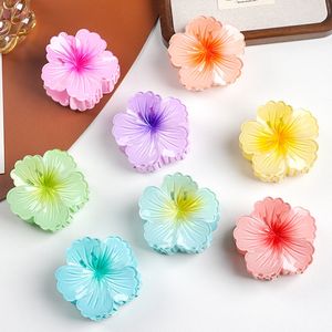 Pinza para el Cabello con Flor en Degradado Dulce para Vacaciones de Verano en la Playa, Pasador de Flor, Accesorios de Belleza para Mujer - Product Image 1