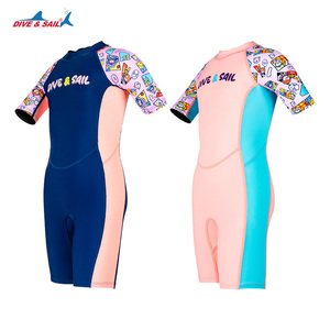 Costume da Bagno Intero per Bambine <span class=keywords><strong>DIVE</strong></span>&SAIL Ultra Elasticizzato ad Asciugatura Rapida UPF50+ Antivento per Sport Acquatici e Spiaggia - Product Image 3