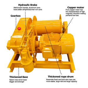 Penjualan Terbaik 5 Ton <span class=keywords><strong>JM</strong></span> Winch elektrik hidrolik dan model Manual lengkap dengan tali kawat baja - Product Image 4