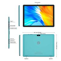 Tablette Android 10 pouces économique de Chine, processeur Quad Core SC7731, écran HD, RAM 4 Go, ROM 64 Go, tablette PC avec double caméra 2/8MP
