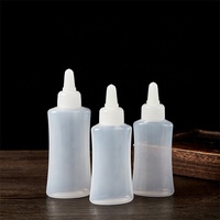 Bouteilles en plastique LDPE vides à design unique, imprimées à l'écran, faciles à presser, pour sauces et ketchup, 150ml/200ml/280ml, avec bouchons à vis.