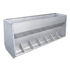 पशुधन के लिए कुशल स्टेनलेस स्टील स्वचालित डबल-पक्षीय सुअर फीडर - Product Image 1