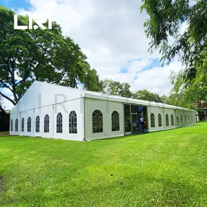 10x15M Nueva tienda de fiesta de eventos de boda de vidrio para 100 personas con forro