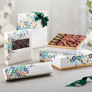 豪华礼品伊斯兰精致瓢虫阿拉伯斋月巧克力盒日期促销oem低价日期包装盒