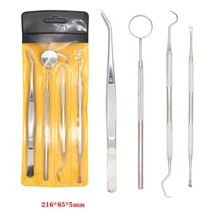 4pcs Dental Stainless Steel Dentist Clean <strong>Tools</strong> Mirror Double Probe Sickle Hoe <strong>Tooth</strong> <strong>Cleaner</strong> Oral Care <strong>Tooth</strong> Cleaning Whitening - Product Image 3