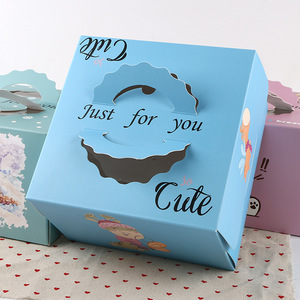 Scatola di Carta Personalizzata per Regali di Compleanno di Lusso con Logo Stampato, Dimensioni Personalizzabili 8x8x2 10x10x6 <span class=keywords><strong>cm</strong></span>, Scatola per Torte con Finestra da <span class=keywords><strong>5</strong></span> 6 <span class=keywords><strong>8</strong></span> 10 12 Pollici - Product Image 6