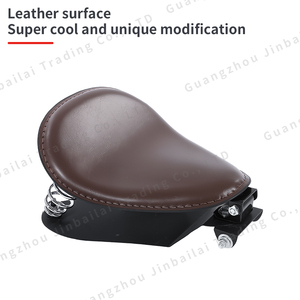 Asiento de Motocicleta Vintage con Soporte y Resorte, Cojín de Esponja PU para Road Glide Limited Sportster XL1200 - Product Image 3