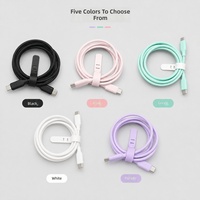 Câble de charge rapide USB-C en silicone souple, cœur en cuivre, TPE écologique pour téléphone portable