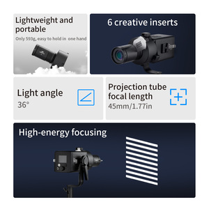 Condensador de luz Selens SLS4-PA100 con enfoque ajustable para foco, modificador de luz tipo snoot para fotografía en interiores - Product Image 2