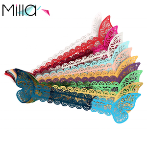 <span class=keywords><strong>Rond</strong></span> <span class=keywords><strong>de</strong></span> <span class=keywords><strong>serviette</strong></span> papillon évidé <span class=keywords><strong>en</strong></span> papier nacré <span class=keywords><strong>en</strong></span> <span class=keywords><strong>carton</strong></span> découpé au laser - Product Image 3