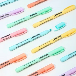 Bộ 6 Chiếc Bút Đánh Dấu Dạ Quang Màu Phấn Với Đầu Bọ Cánh Cứng Trong Vỉ - Product Image 1