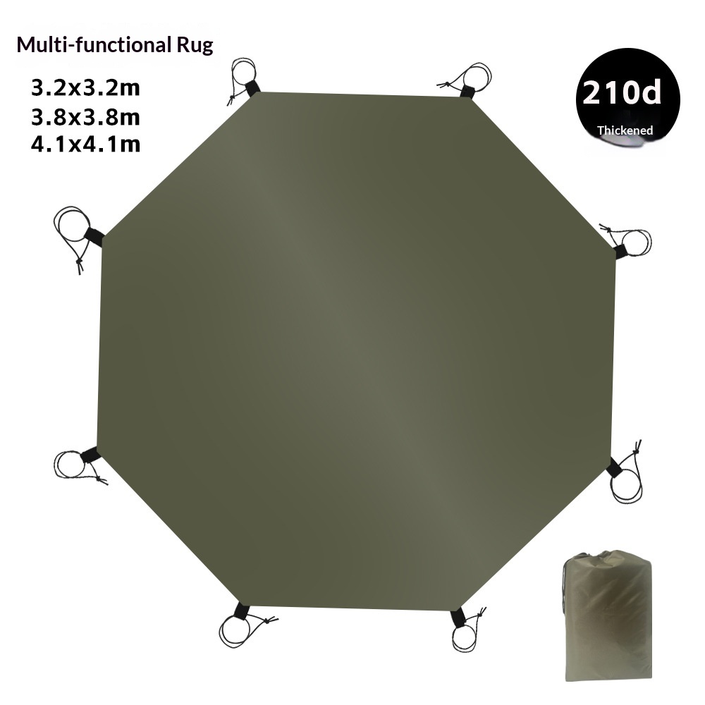[Oxford épaissi] Tapis vert olive + sac extérieur