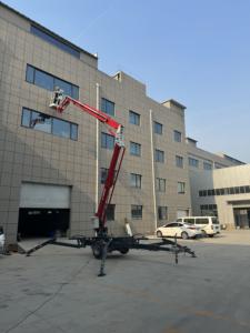 Mini grúa eléctrica telescópica de peso ligero, recogedor de cerezas, plataforma elevadora, remolcable, CE ISO 10 ~ 20m - Product Image 2