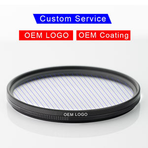OEM 사용자 정의 37-82mm 줄무늬 블루 필터 카메라 응용 프로그램 용 아나모픽 시네마틱 렌즈 플레어 유리 - Product Image 2