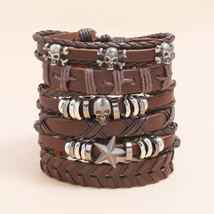 Vente en Gros Tendance Pas Cher Hommes Femmes Filles Bracelets en Cuir Bijoux - Product Image 3
