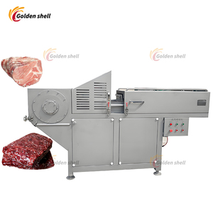 Trituradora de bloques de carne congelada Industrial de concha dorada, máquina trituradora de huesos de acero inoxidable, cortador de carne automático, 220V, 2-3 T/H - Product Image 2