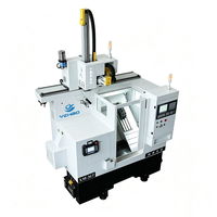 Torno CNC XM-36THJ con Robot de Pórtico para Carga y Descarga Automática, Máquina de Torneado CNC de Bancada Inclinada para Fabricación de Piezas de Precisión