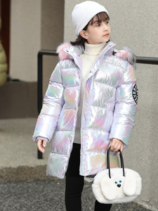 Chaqueta <span class=keywords><strong>de</strong></span> <span class=keywords><strong>invierno</strong></span> <span class=keywords><strong>para</strong></span> niños en estilo occidental Tamaños medianos y grandes Algodón <span class=keywords><strong>de</strong></span> plumón brillante <span class=keywords><strong>para</strong></span> <span class=keywords><strong>niñas</strong></span> con cierre <span class=keywords><strong>de</strong></span> cremallera - Product Image 6