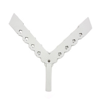 XL-3015 Bandes de strass en verre étincelant en forme de Y pour la décoration supérieure des pantoufles pour femmes, accessoires de couture souples et lavables pour le dessus des chaussures