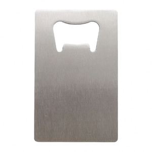 Abridor de Botellas Portátil Ecológico de Acero Inoxidable con Forma de Tarjeta de Crédito, Fácil de Usar, Regalo Creativo para Refrescos y Cerveza, con Impresión de Logotipo Personalizable - Product Image 1