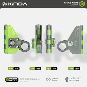 Xinda Hinge Mechanical Grip HH-8637, Anclaje para Cuerda de 10-13 mm, Aleación de Aluminio, Autoblocante, Equipo de Escalada - Product Image 3