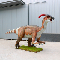 Vergnügungspark-Einrichtungen Jurassic Animatronik Parasaurolophus Dinosaurier - Indoor-Einkaufszentrum Abenteuerpark Metallkonstruktion
