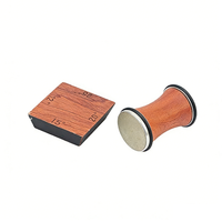 YUESHEN Affûteur de couteaux à rouleaux personnalisé, ensemble de pierres à aiguiser rondes magnétiques en bois, pièces usinées CNC
