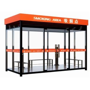 Refugio para Fumadores, Estructura de Acero, Portátil, para Exteriores, Habitación Individual, Uso en Todas las Estaciones - Product Image 1
