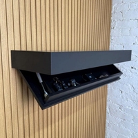 Étagère murale en bois dissimulée, coffre-fort de rangement caché, meuble avec compartiment secret, étagères discrètes pour la décoration de la maison et du bureau