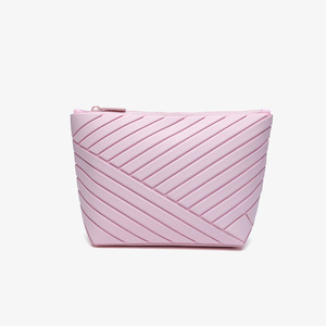 Pochette de voyage multi-poches en PVC écologique avec logo personnalisé, couture chevron, grande capacité pour organiser les objets, idéale comme cadeau - Product Image 3