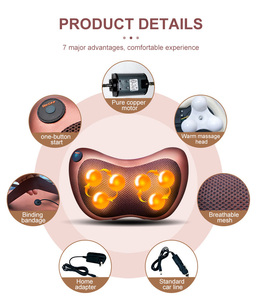 Almohada de masaje electrónica para hombros y cuello con calor Shiatsu inteligente para el hogar y el exterior, superventas, 2025 - Product Image 6