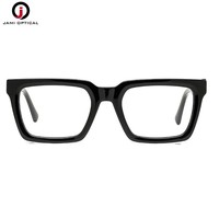 Montures optiques en acétate avec logo personnalisé, vente en gros, montures carrées flexibles pour hommes, fabricant de lunettes optiques de haute qualité