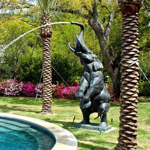 Outdoor-Dekoration Lebensgröße Bronze Elefanten brunnen zu verkaufen - Product Image 2