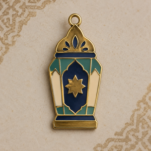 En gros, Épinglette en métal de haute qualité, personnalisée, en forme de lanterne marocaine, lampe en laiton émaillée, style <span class=keywords><strong>Marrakech</strong></span>, souvenir de voyage arabe - Product Image 3