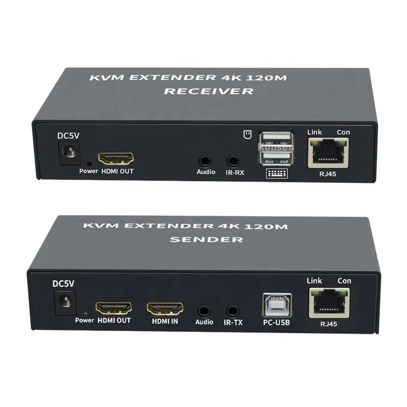 Xput HDMI Extender 120 metro 4K 30Hz HDMI KVM Extender tramite Ethernet singolo Cat5e/6 Cat5e Cat6 120 M con trasmettitore ricevitore