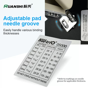 <span class=keywords><strong>Agrafeuse</strong></span> robuste à <span class=keywords><strong>bras</strong></span> <span class=keywords><strong>long</strong></span>, capacité 210 feuilles, pointage à cheval disponible, 5000 - Product Image 3