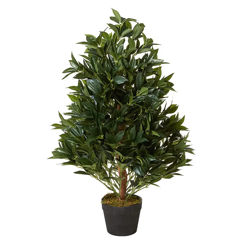 Household Supplies Home Decoration Bay Leaves Silk Plant Artificial Ivy Boxwood Topiary Tree
