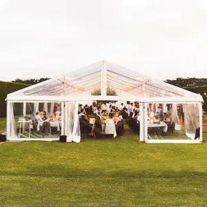 Barraca exterior do partido de casamento das pessoas do tempo longo 10x30m 15x20m 300 para o evento da recepção da igreja