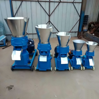Machine à granulés d'aliments pour animaux de 50 à 100 kg/h, équipement de fabrication de granulés d'aliments pour animaux, machine de formage de granulés utilisée dans les petites usines d'aliments pour animaux