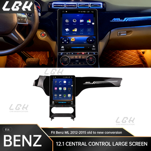 Android auto da 12.<span class=keywords><strong>1</strong></span> pollici per lettore DVD con navigazione GPS CarPlay connessione Wireless 4G si adatta 2012-2015 modelli <span class=keywords><strong>Mercedes</strong></span> ML - Product Image 2