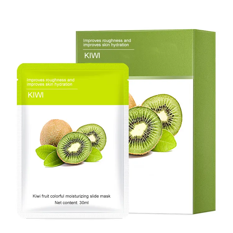 Masque de beauté coréen biologique personnalisé, feuille de fruits, masque Facial hydratant