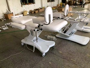 Electric Massage <b>Table</b> PU Leather Modern Design Built-In Headrest 3 Motor Metal Frame Commercial Salon <b>Height</b> <b>Adjustable</b> - Product Image 4