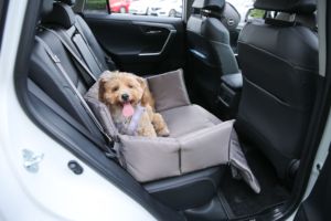Asiento de <span class=keywords><strong>Coche</strong></span> Multifuncional para Perros, Cama de Viaje Portátil para Mascotas, Asiento Elevador Plegable para Perros, para Perros y Gatos Pequeños y Medianos - Product Image 3