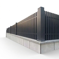 Panneaux de clôture murale en aluminium modernes anti-rouille pour la protection des balcons de villas et des espaces extérieurs