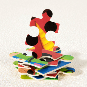 24 Desain Papan Puzzle Kayu 9 Potong dengan Bingkai Putih untuk Anak Prasekolah Pendidikan Dini Usia 1-3 Tahun Puzzle Jigsaw Unisex - Product Image 5