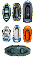 Bateau de pêche gonflable en PVC épais pour 4 personnes, résistant à l'usure, kayak de canoë pliant, vente en gros