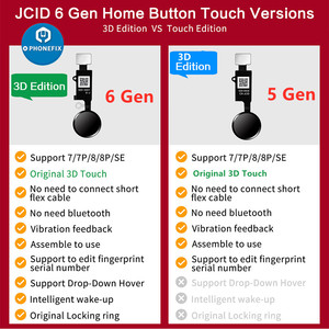 JC Home nút jcid 4th 5th 6th thế hệ 3D phổ cảm ứng vân tay <span class=keywords><strong>Flex</strong></span> cáp cho <span class=keywords><strong>iPhone</strong></span> 7 7 cộng với 8 8 cộng với trở lại nút - Product Image 2