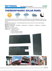 Panneau solaire <span class=keywords><strong>thermodynamique</strong></span> Roll Bond RETEKOOL fourni directement par l'usine pour pompe à chaleur, modèle 2000*1000, garantie 1 an - Product Image 4