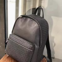 Luxuriöser Handgewebter Echtleder-Rucksack für Herren Geflochtene Kalbsleder-Geschäftstasche Laptop-Tasche Exklusive Reisetasche mit Individuellem Logo