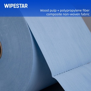 X7 trắng xanh công nghiệp lau vải máy công cụ phần cứng vòng bi tự động sửa chữa nhiệm vụ nặng nề dầu công nghiệp lau Jumbo CuộN - Product Image 4